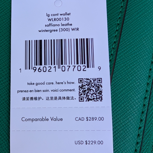 Kate Spade Large Continental Wallet Wintergreen (New) - Picture 5 of 12